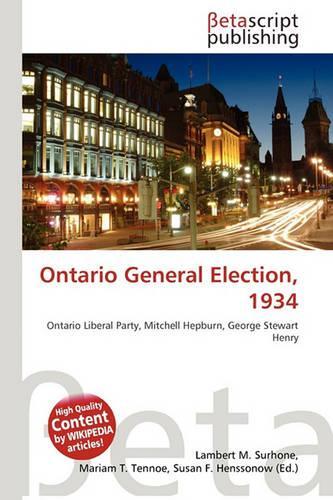 Ontario General Election, 1934