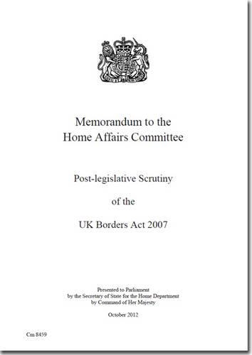 Memorandum to the Home Affairs Committee