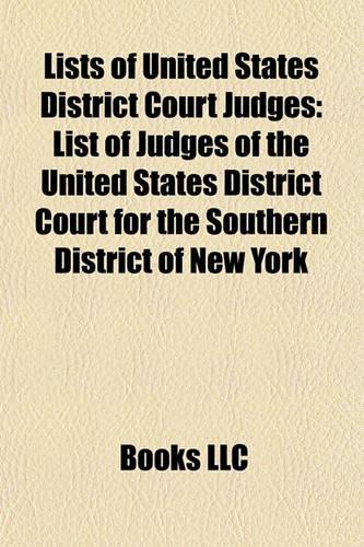 Lists of United States District Court Judges