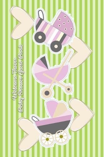 Welcome Twins Baby Shower Guest Book