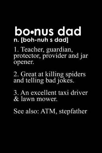 Bonus Dad Definition: Notebook Journal Diary 110 Lined pages