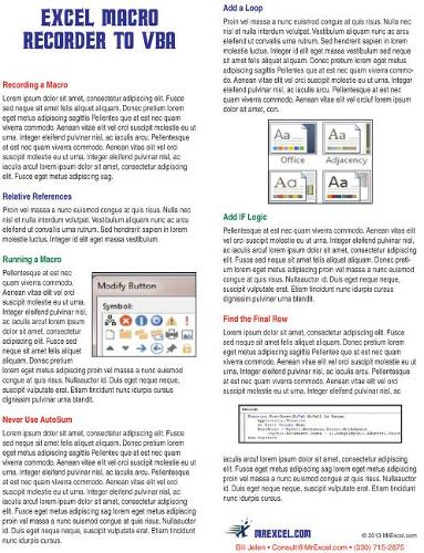 Excel Macro Recorder to VBA Laminated Tip Card: Why the Macro Recorder Doesn't Work