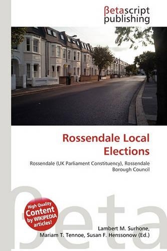 Rossendale Local Elections: (English)