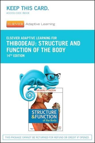 Elsevier Adaptive Learning for Structure and Function of the Body (Access Card)