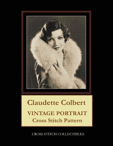 Claudette Colbert: Vintage Portrait Cross Stitch Pattern