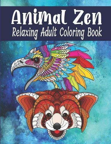 Animal Zen Relaxing Adult Coloring Book