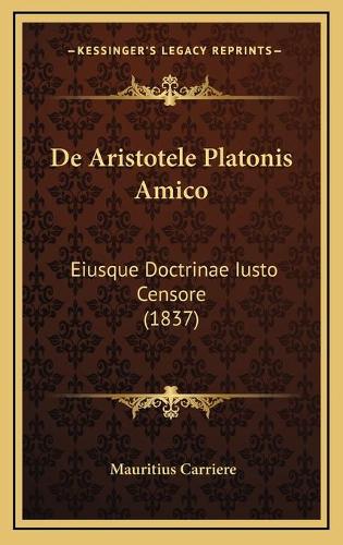 De Aristotele Platonis Amico
