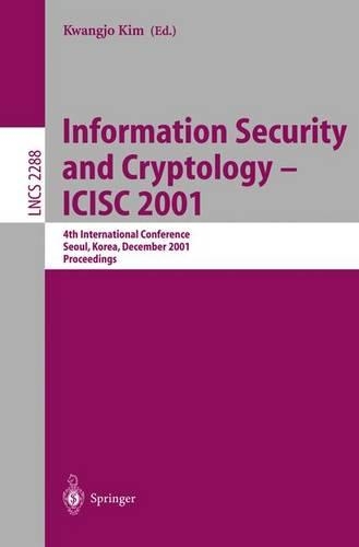 Information Security and Cryptology - Icisc 2001