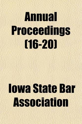 Annual Proceedings (Volume 16-20)