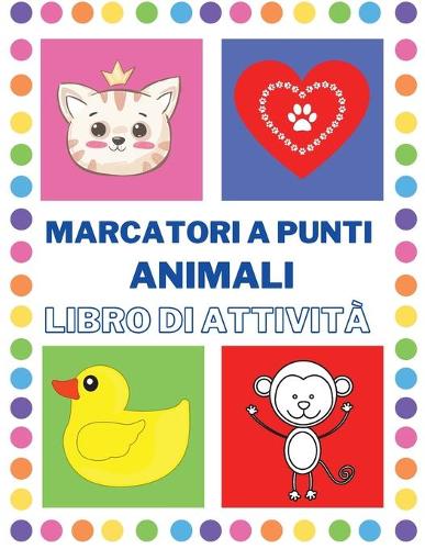 Libro di attività sui marcatori a punti animali