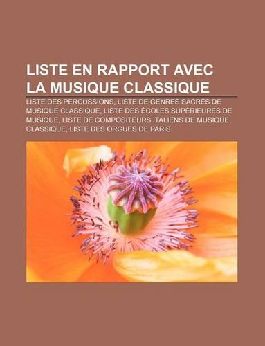 Liste En Rapport Avec La Musique Classique
