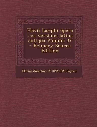 Flavii Iosephi Opera