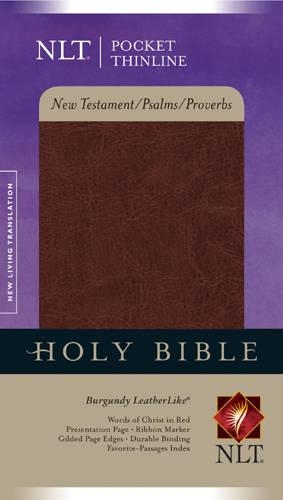 Pocket Thinline New Testament with Psalms and Proverbs-NLT: New Living Translation, Burgundy, Leatherlike, New Testament With Psalms and Proverbs, Pocket Thinline(English)