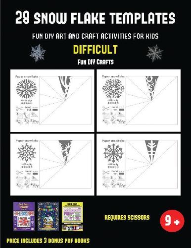 Fun DIY Crafts (28 snowflake templates - Fun DIY art and craft activities for kids - Difficult)