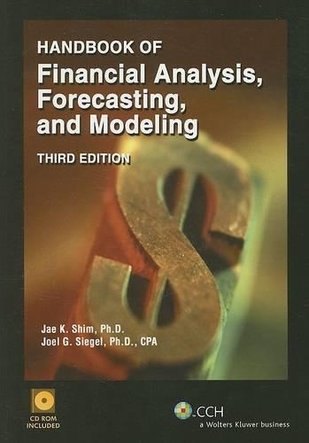 Handbook of Financial Analysis, Forecasting and Modeling