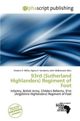 93rd (Sutherland Highlanders) Regiment of Foot