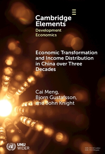 Economic Transformation and Income Distribution in China over Three Decades: (Elements in Development Economics)