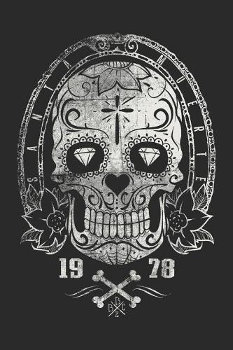 Sugar Skull Notebook: 6x9inch Sugar Skull Diamond Eyes Notebook College Ruled