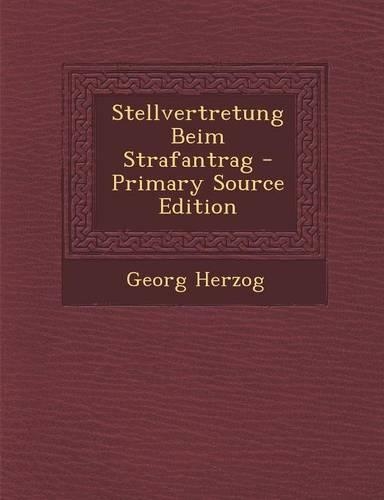 Stellvertretung Beim Strafantrag