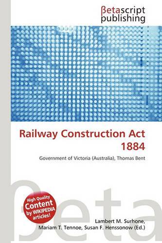 Railway Construction ACT 1884
