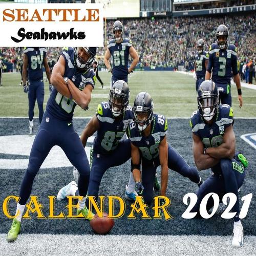 Seattle Seahawks calendar 2021: Seattle Seahawks "8.5x8.5" Inch Wall 2021 Calendar.
