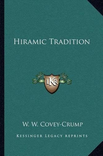 Hiramic Tradition: (English)