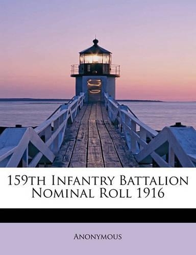 159th Infantry Battalion Nominal Roll 1916