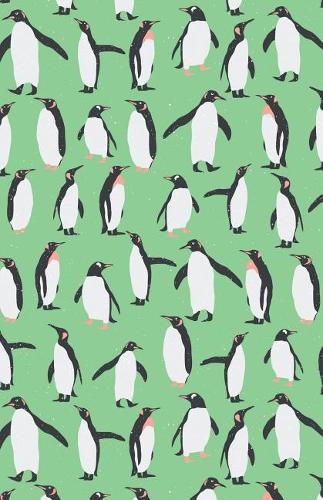 Bullet Journal Penguins in Snow Winter Pattern - Green: 162 Numbered Pages with 150 Dot Grid Pages, 6 Index Pages and 2 Key Pages in Easy to Carry 5.5 X 8.5 Size.