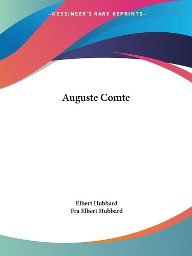 Auguste Comte: (English)
