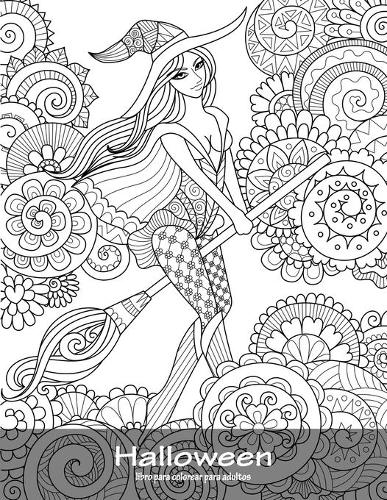 Halloween libro para colorear para adultos 1