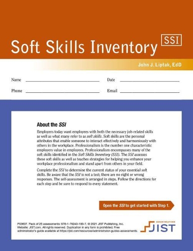 Soft Skills Inventory: Print assessment (pack of 25)