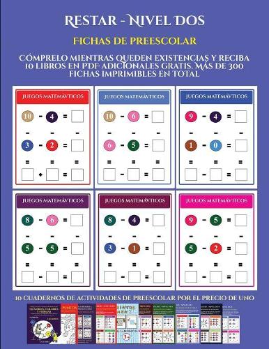 Fichas de preescolar (Restar - Nivel Dos)