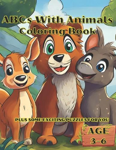 ABCs With Animals Coloring Book