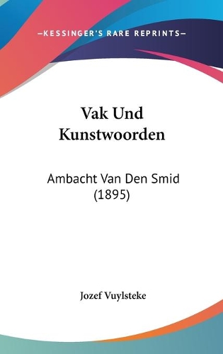 Vak Und Kunstwoorden