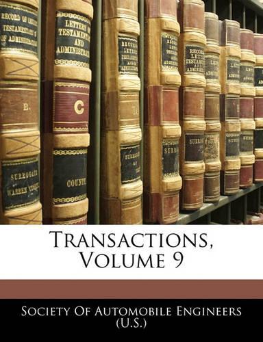 Transactions, Volume 9
