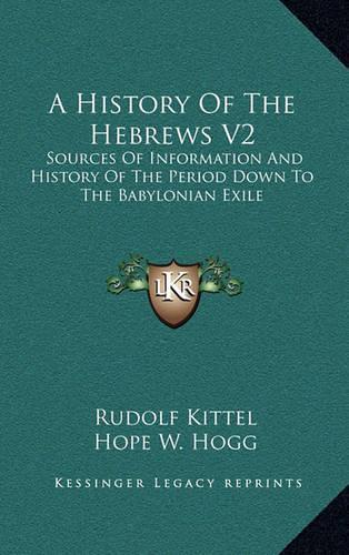 A History Of The Hebrews V2