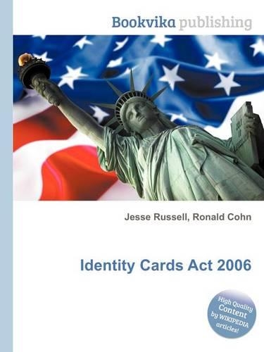 Identity Cards ACT 2006: (English)