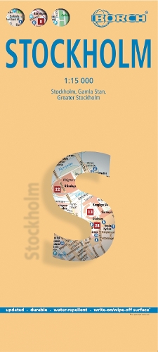 Stockholm, Borch Map: Stockholm, Gamla Stan, Greater Stockholm(Borch Map)