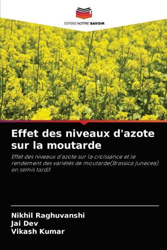 Effet des niveaux d'azote sur la moutarde