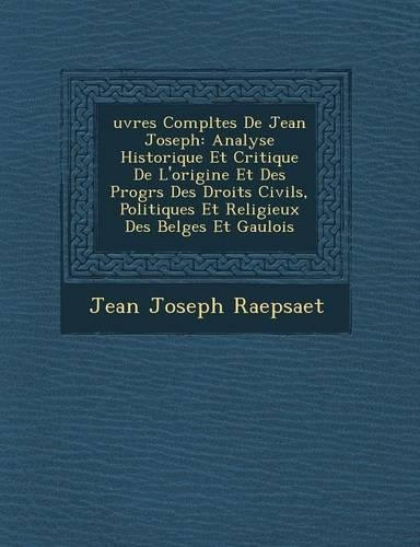 Uvres Completes de Jean Joseph