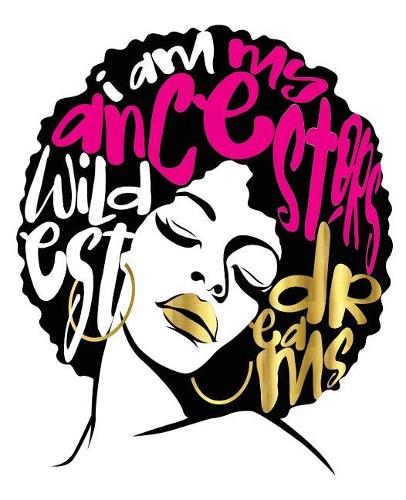 I Am My Ancestors Wildest Dreams: Afro Hair White Pink Faux Gold Black Girl Magic Half and Half Paper Blank College Ruled Notes Sketch Math Story Writing Prompts 7.5" x 9.25" 100pg(300 Black Queens NYC - Half and Half Journal Prompt Book)