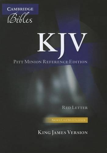 KJV Pitt Minion Reference Bible, Brown Calf Split Leather, Red-letter Text, KJ444:XR