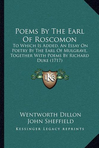 Poems By The Earl Of Roscomon