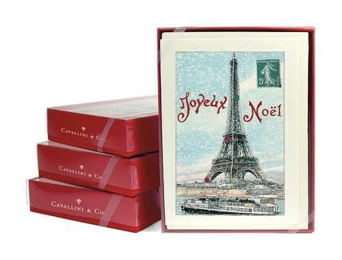 Eiffel Joyeux Noel Boxed Notecards