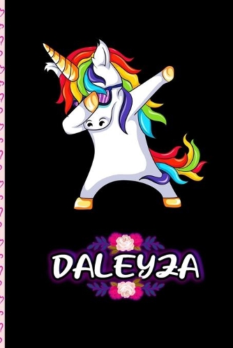 Daleyza - Dabbing Unicorn personalized named Notebook