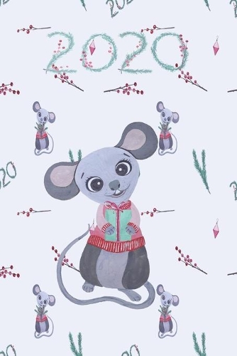 2020: 2020 Year Of The Rat New Year Notebook, 2020 Writing Notebook, New Year Notebook Gift, Novelty Gift Notebook, 6x9 Notebook, 110 Pages, Cute Blue Rat