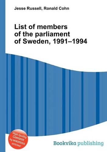 List of Members of the Parliament of Sweden, 1991-1994