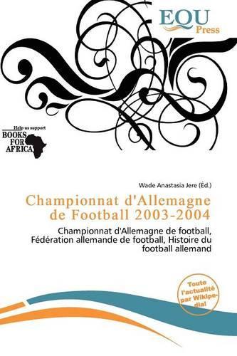 Championnat D'Allemagne de Football 2003-2004