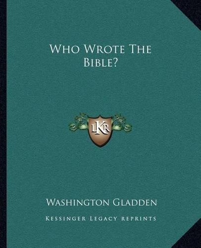 Who Wrote the Bible?