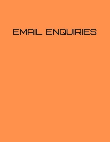 email enquiries orange: email enquiry book for general email quotations 120 pages cover in orange